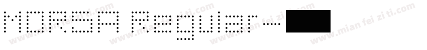 MORSA Regular字体转换